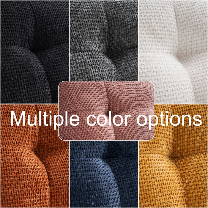 Loveseat Sofa, Upholstered Couch With Metal Legs