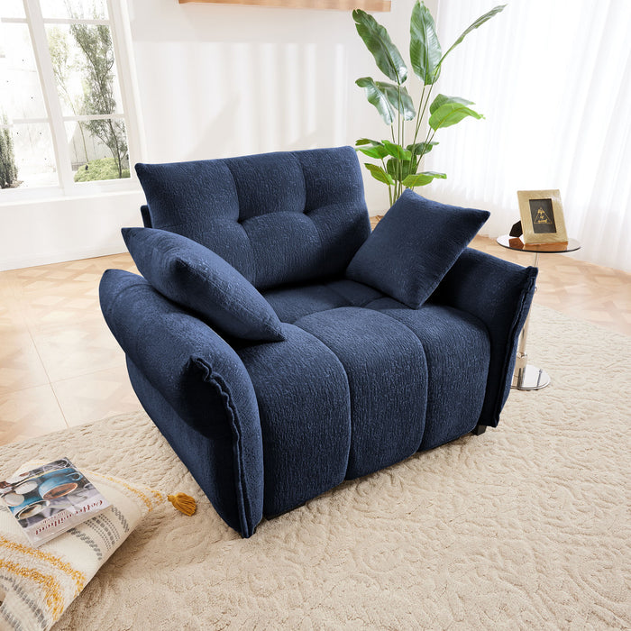 Modern Ergonomic Single Seater Sofa With High Resilience Cushions