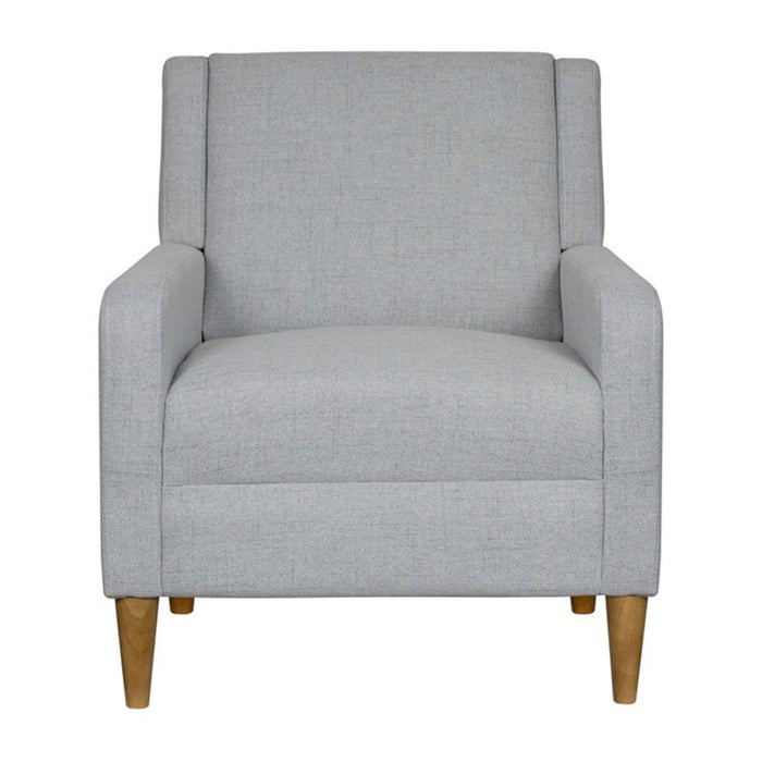 Upholstered Accent Armchair - Light Gray