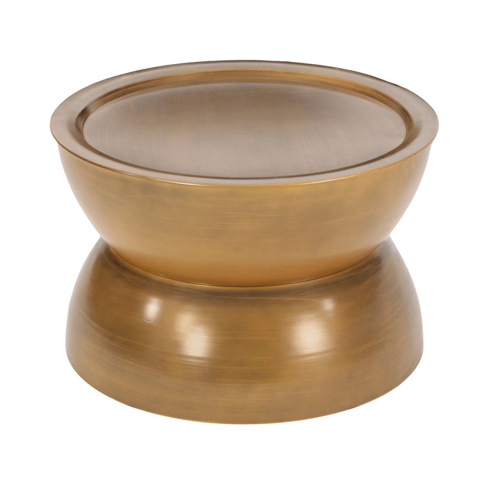 Sparling - Modern Iron Hourglass Coffee Table