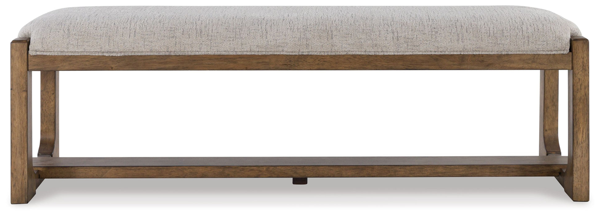 Cabalynn - Large Uph Dining Room Bench - Oatmeal / Light Brown