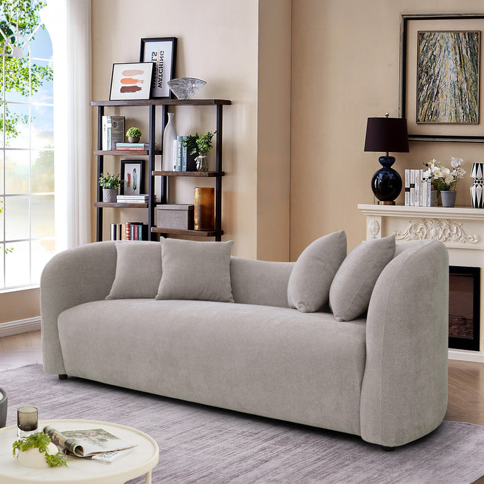 Mason - Mid Century Modern Luxury Tight Back Curvy Couch