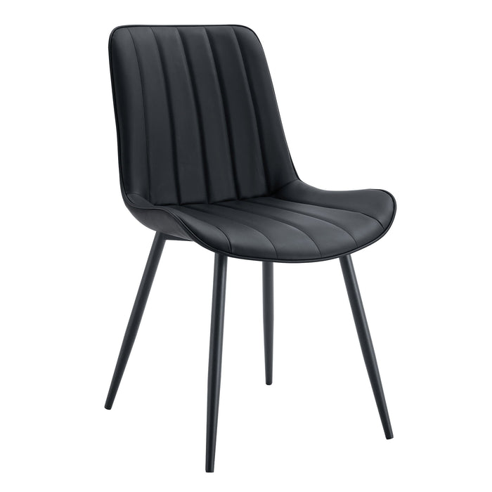 Modern Style Extended Seat Cushion Dining Chair Set