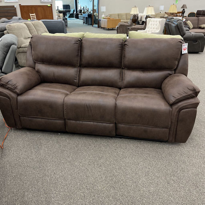 HOB 8517Brw-3 Pwr Rec. Sofa