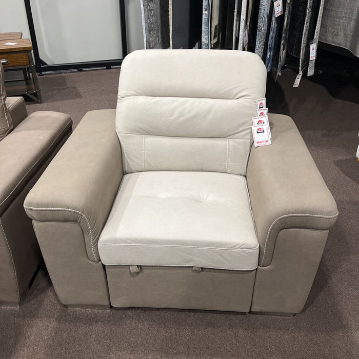 H 9808-1 Chair w/ Pullout 2-tone