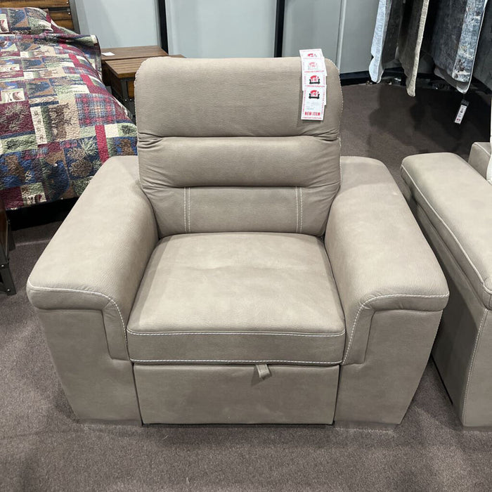 H 9808Stp-1 Chair w/ Pullout Brown