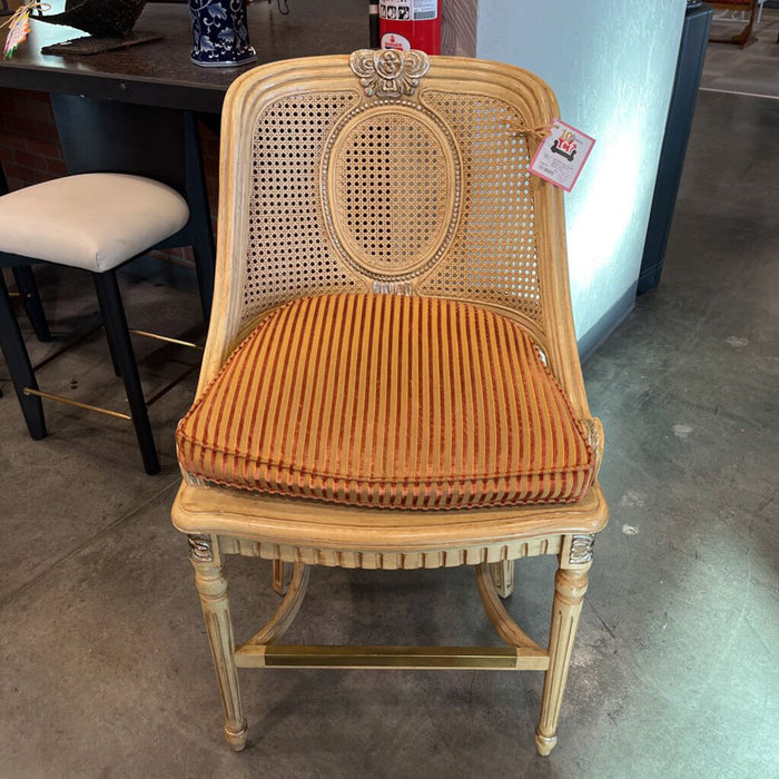 Wicker Back Barstool