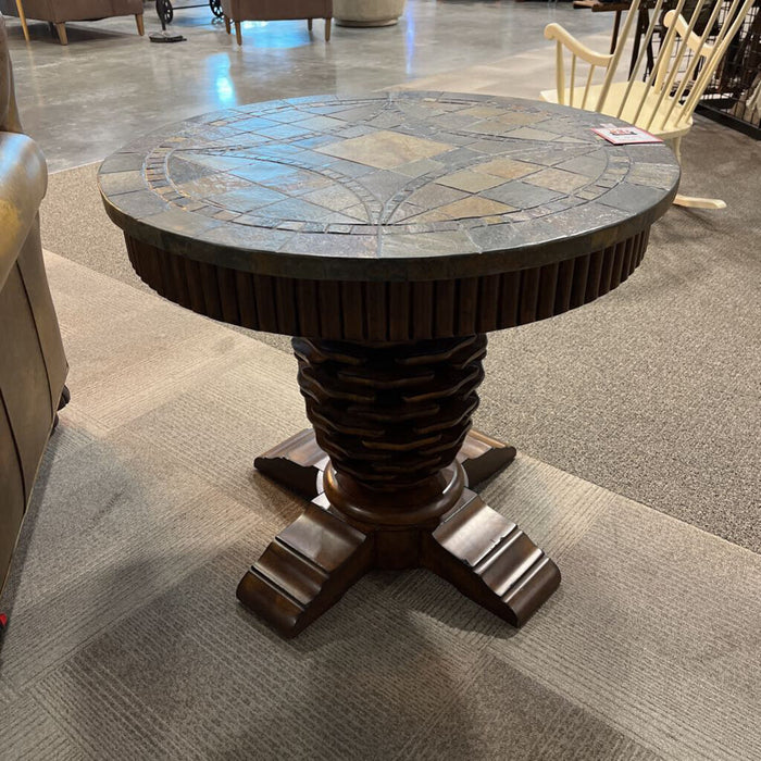 Stone-top Pine Cone Table