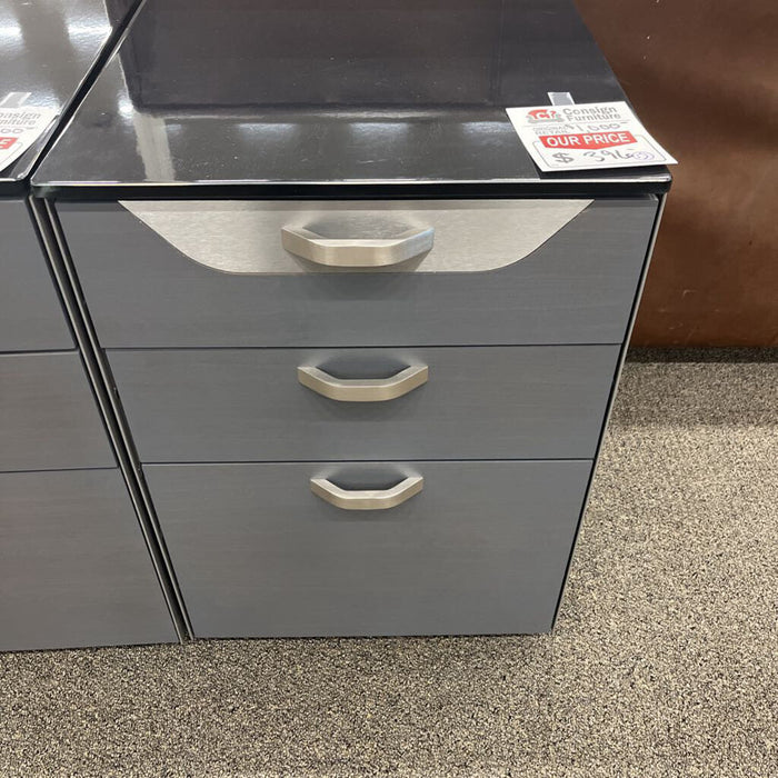 Glass Top Filing Cabinet
