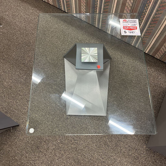 Glass Top Side Table