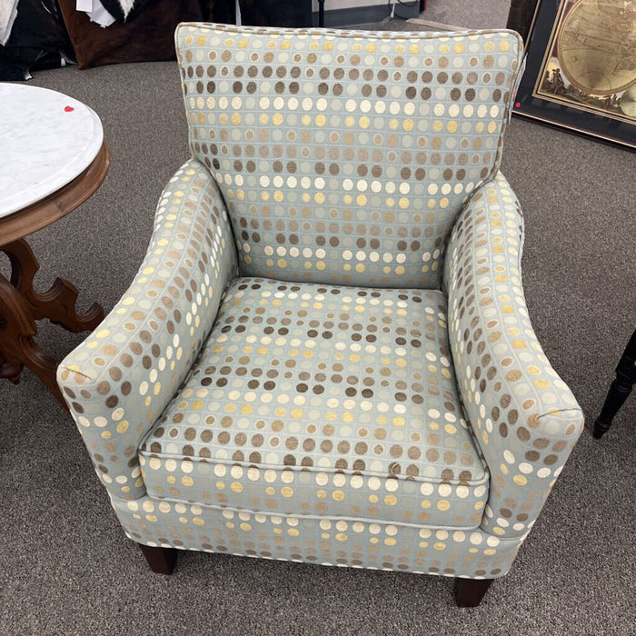 Lt. Green Patterned Accent Chair