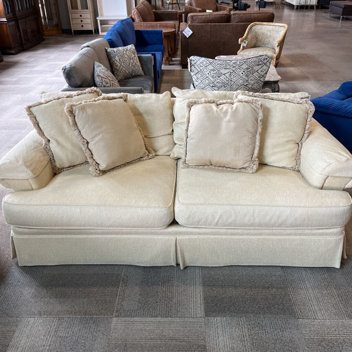 Beige Upholstered Sofa