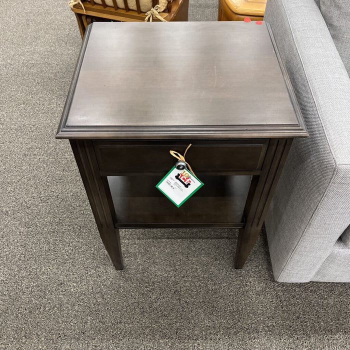 Dark Wood Nightstand