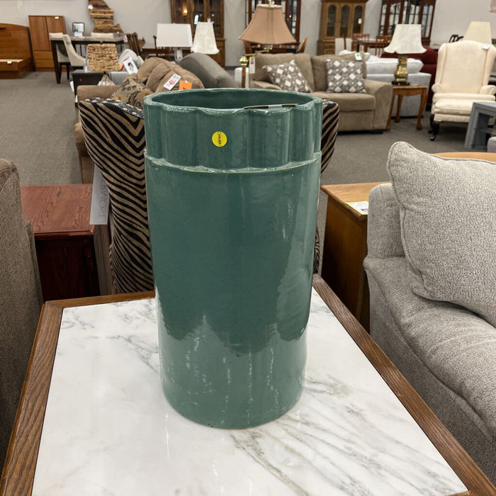Teal Ceramic Vase