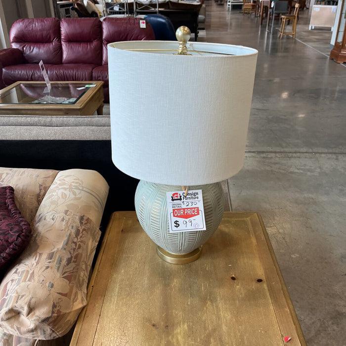 Gray & Gold Lamp