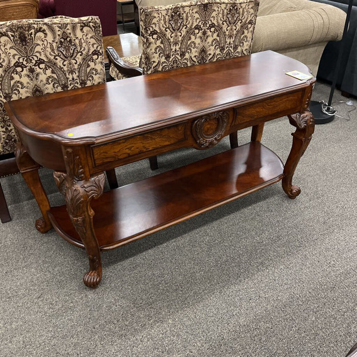 Lg. 2-tier Cherry Entry Table