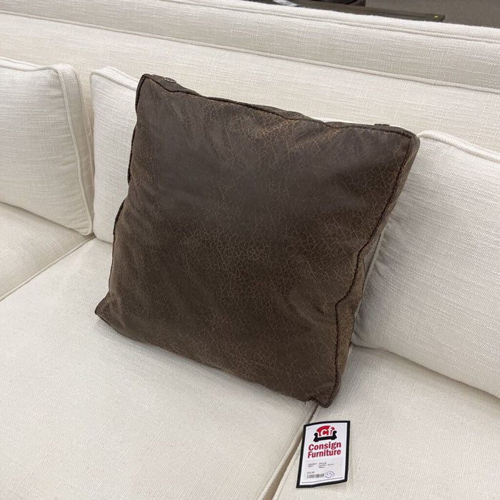 Leather Throw Pillow