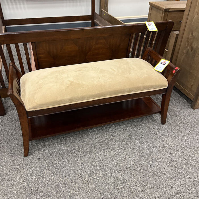 Wood & Fabric Bench