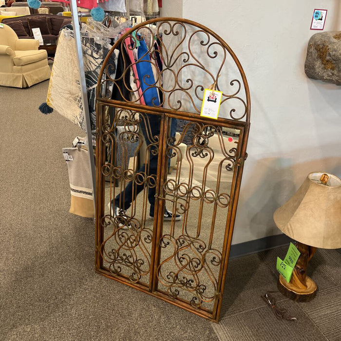 Metal Window Style Frame Mirror