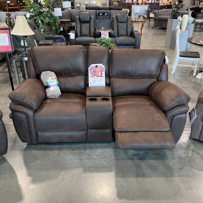 H 8517Brw-2 Reclining Loveseat