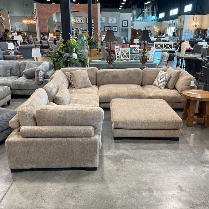 H 8555brw 5pc. Modular Sectional