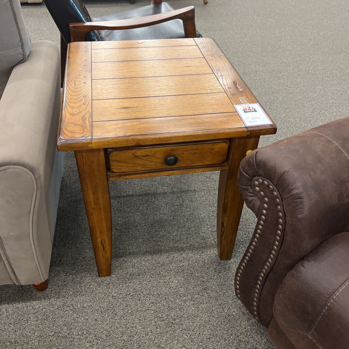 Mission Oak End Table w/ Drawer