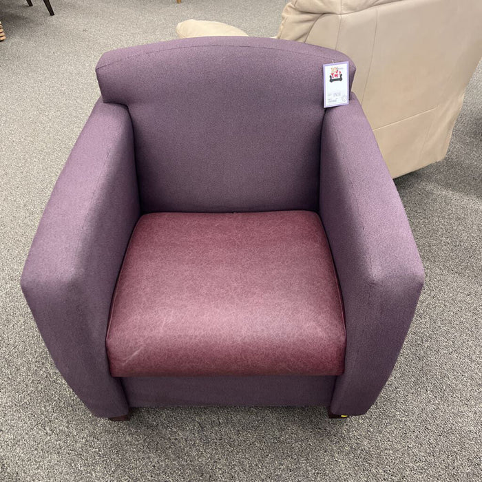 Vintage Purple Club Chair