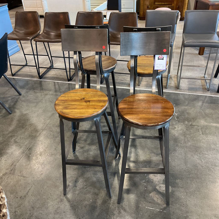 Pair Industrial Stools
