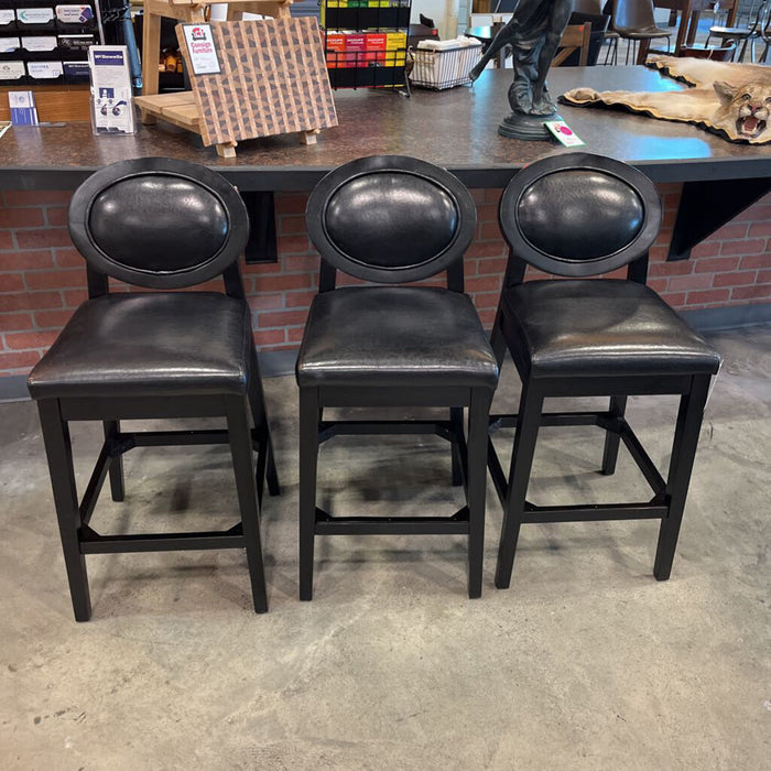 Set 3 Dark Barstools