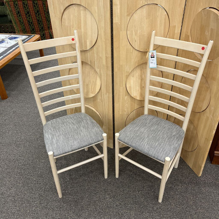 Pair Ladder Back Chairs