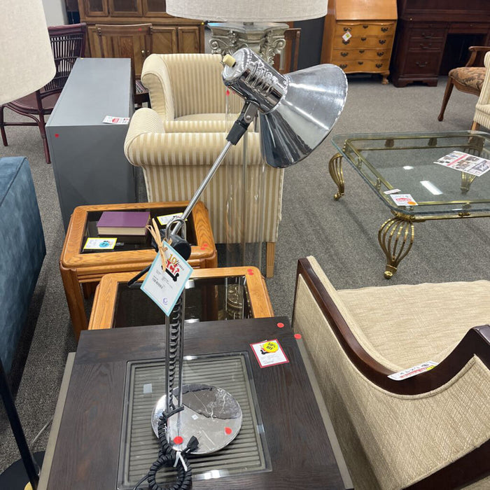 Silver Desk Lamp