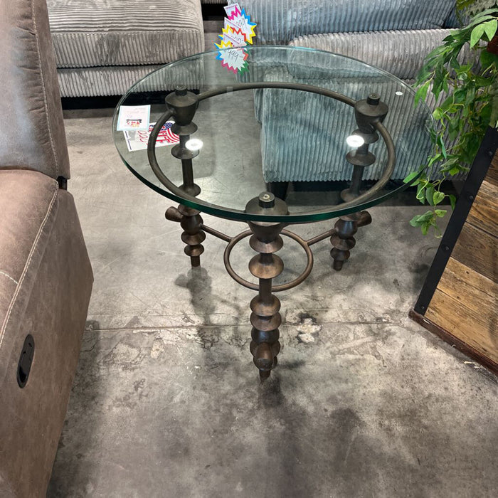 Giacometti Brutalist End Table
