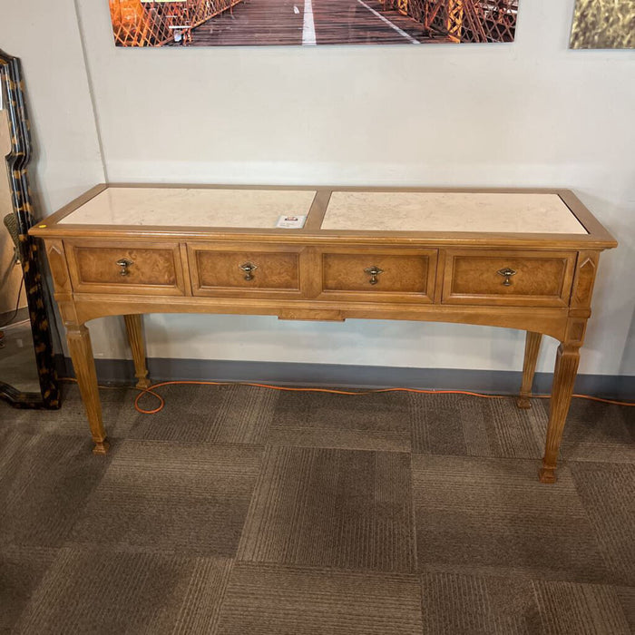 Marble Insert Entry Table
