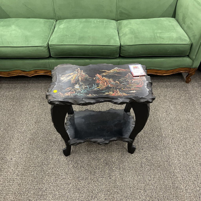 Asian Style Painted End Table