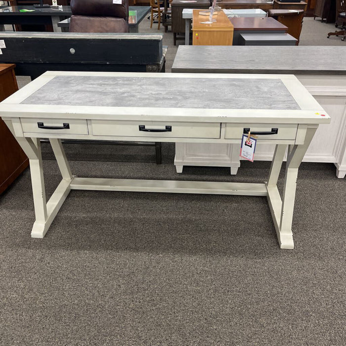 "Jonileene" White & Gray Desk