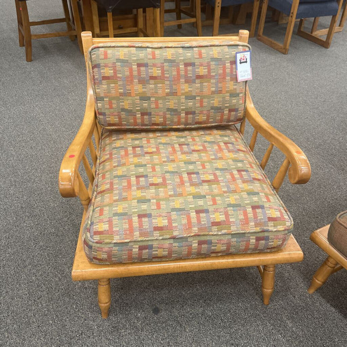 Vintage Maple Accent Chair