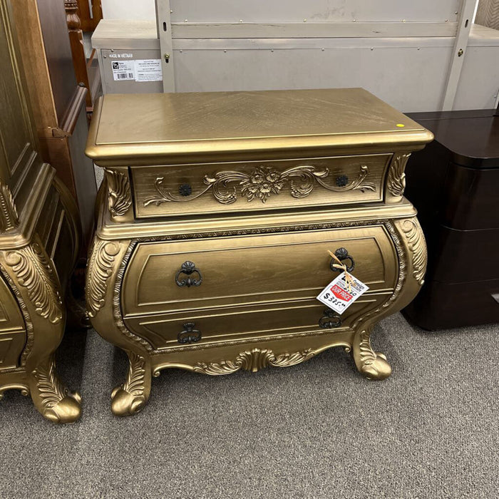 Gold Bombay Sytle Nightstand