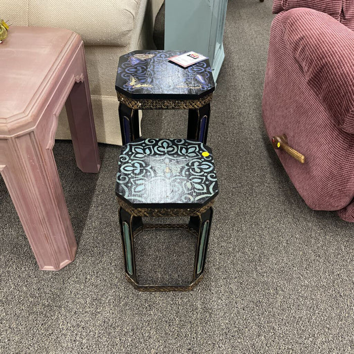 Pair of Butterfly Nesting Tables