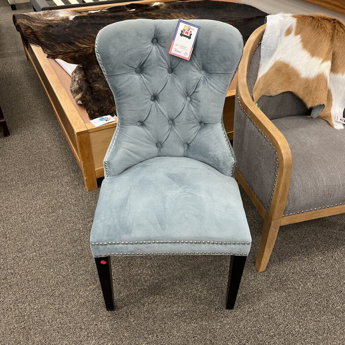 Gray Velvet Accent Chair