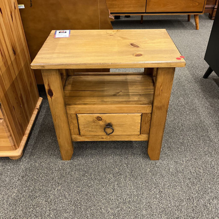 Rustic Pine End Table