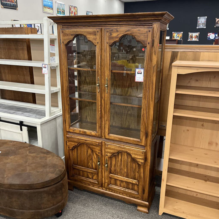 Vintage Oak Curio