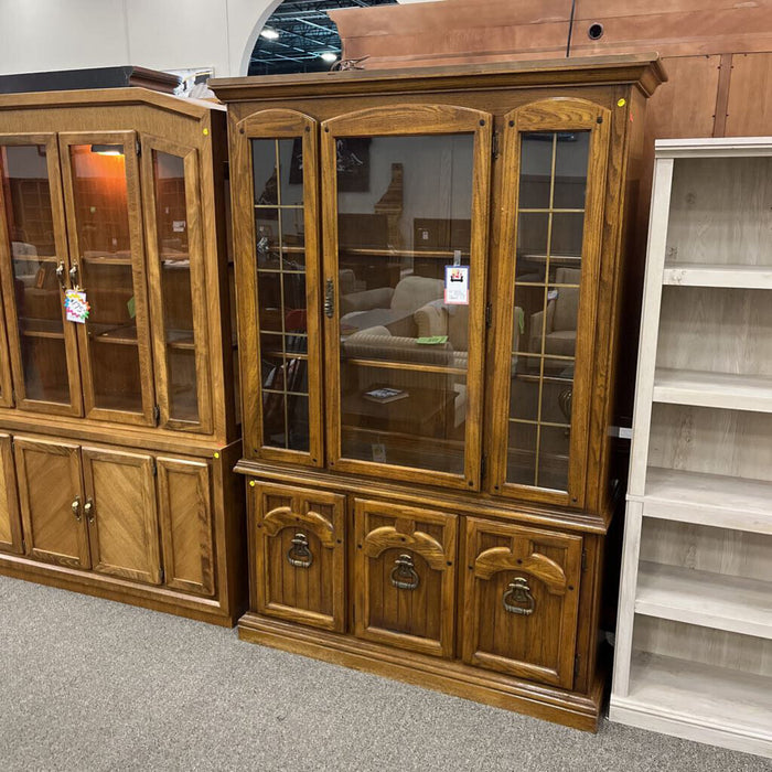 Vintage Oak 2pc. Hutch