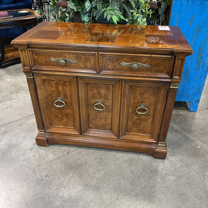 Vintage Oak Drybar on Casters