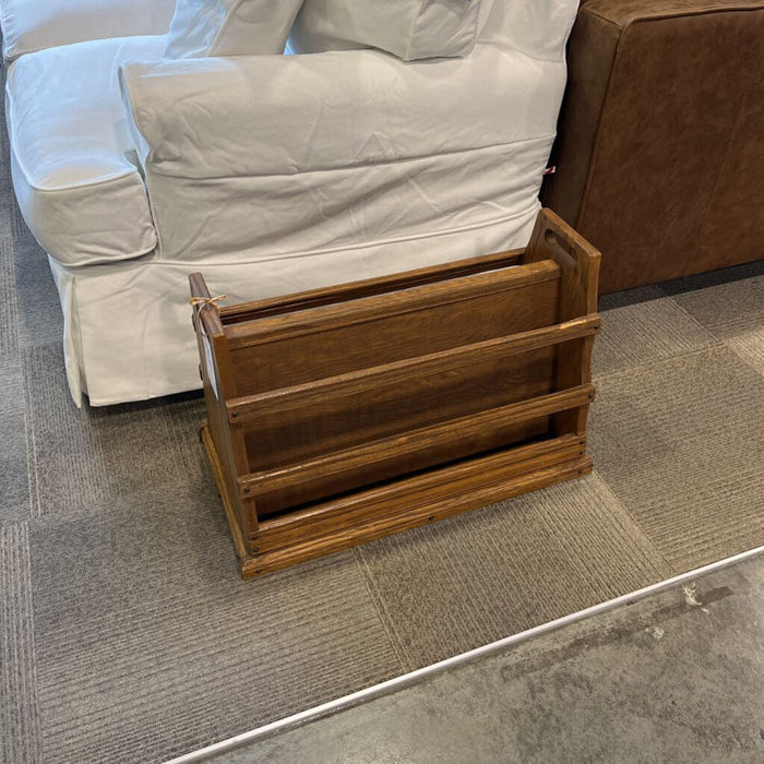 Oak Magazine Holder