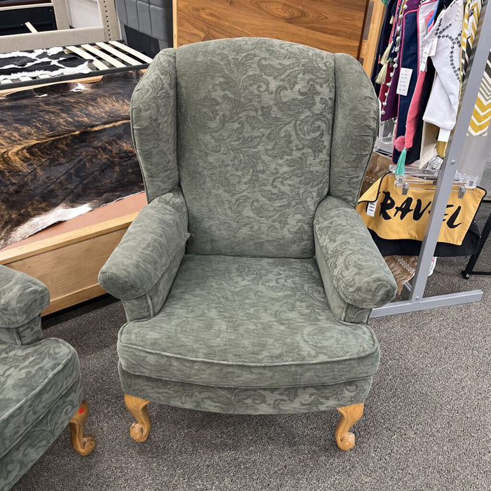 Green Wingback Chair