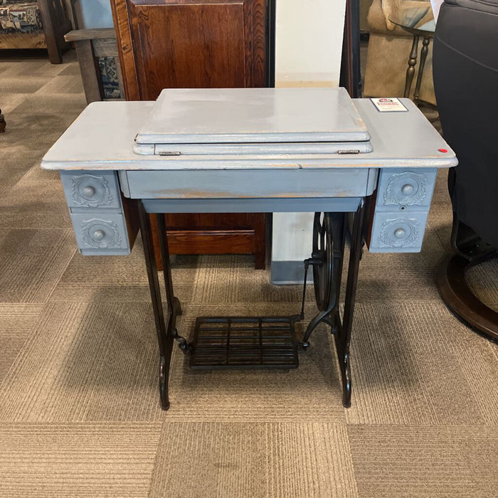 Vintage Blue Sewing Table