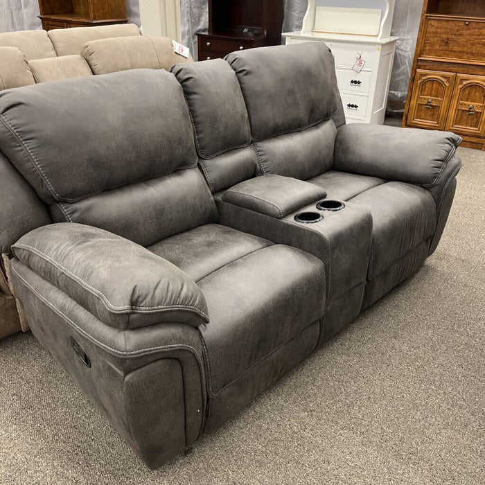 HOB 8517Gry-2 Rec. Loveseat