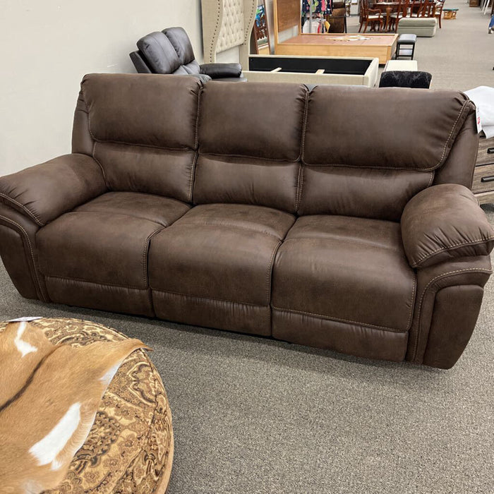 HOB 8517Brw-3 Rec. Sofa