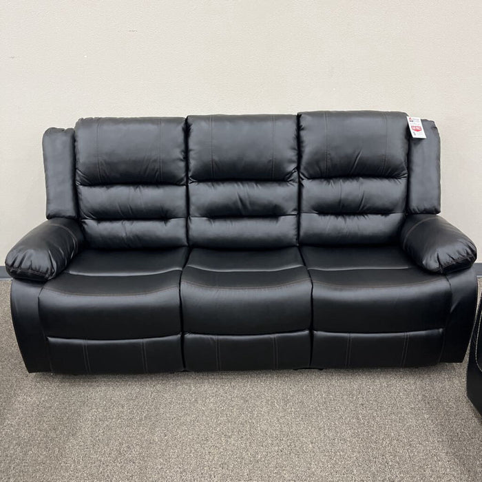 HOB 8329Blk-3 Rec. Sofa