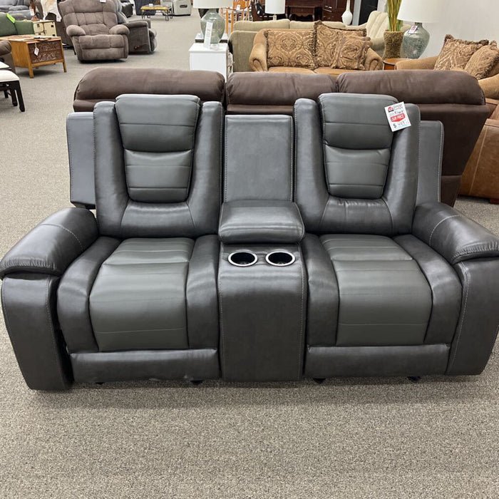 HOB 9470Gy-2 Glider Rec. Loveseat